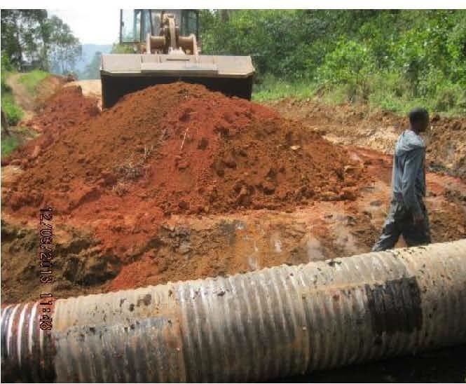 Pose de buse et travaux de terrassement